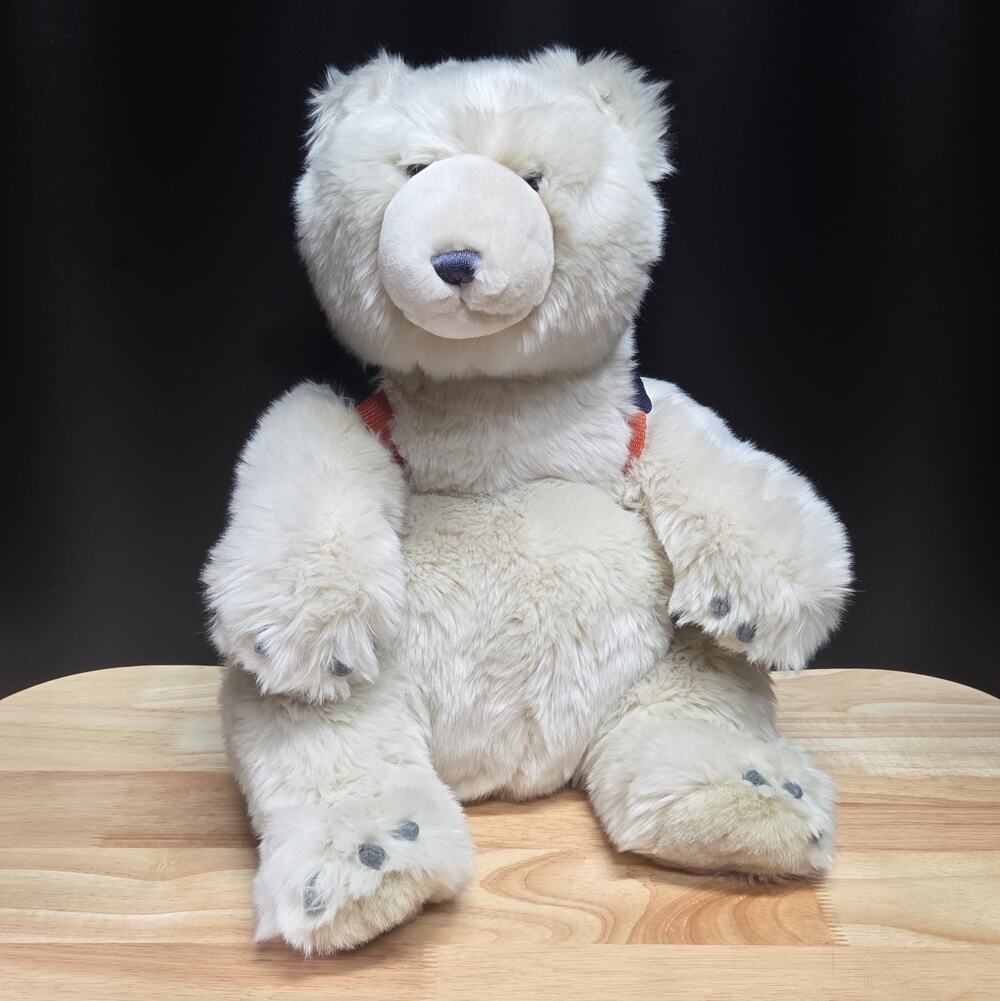 Gund American Eagle Polar Bear Plush 18in Stuffed Animal Toy Backpack Snowboard